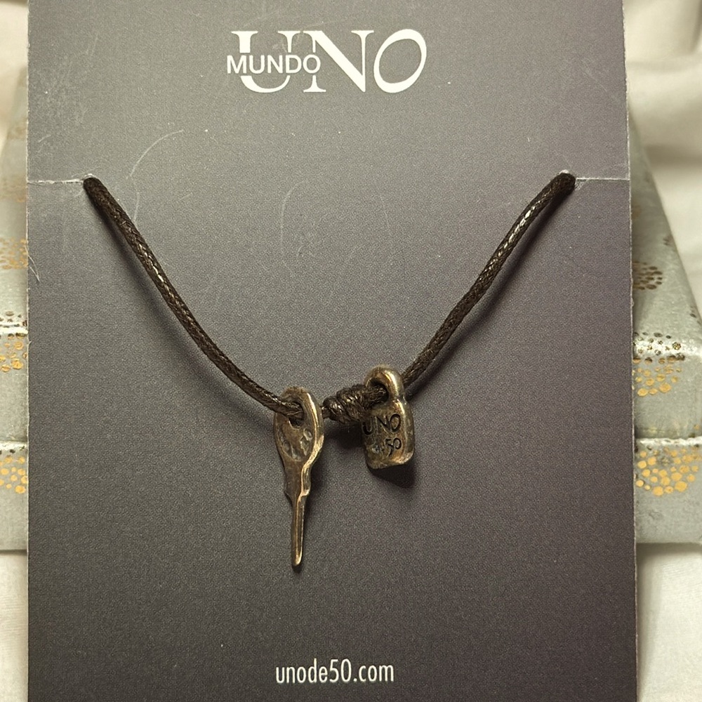 UNO de 50 leather bracelet